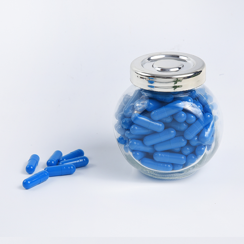 Toutes les capsules de gélatine vides vides non transparentes bleues